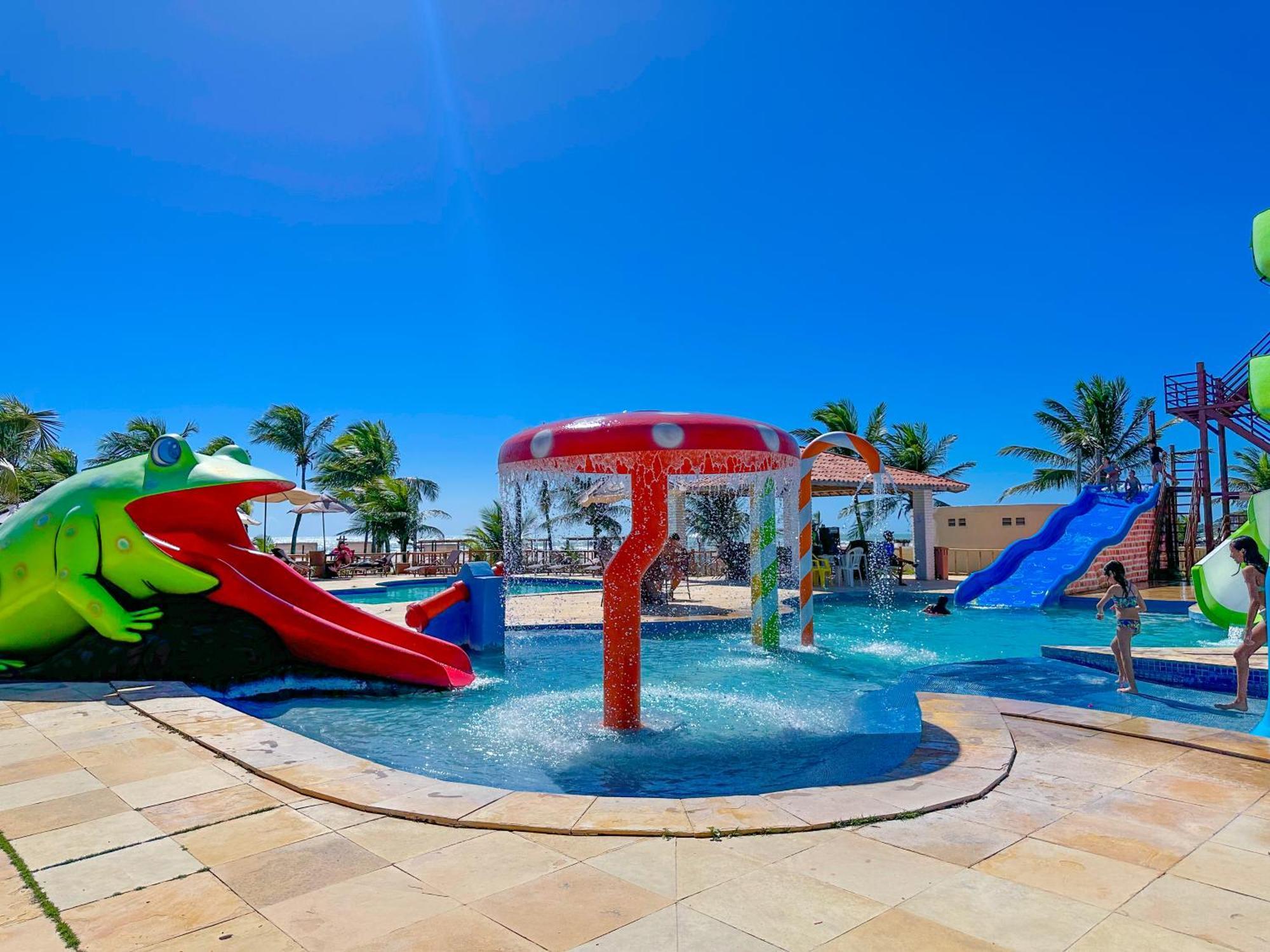 Jangadeiro Praia Hotel Resort - Pe Na Areia アキラス エクステリア 写真